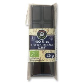 Bio 100% kakaótartalmú étcsokoládé szelet 26 gr