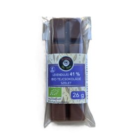 Bio 41% levendulás tejcsokoládé szelet 26 gr