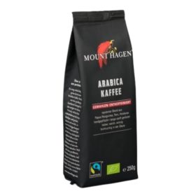 Mount Hagen bio koffeinmentes őrölt Arabica kávé 250 gr